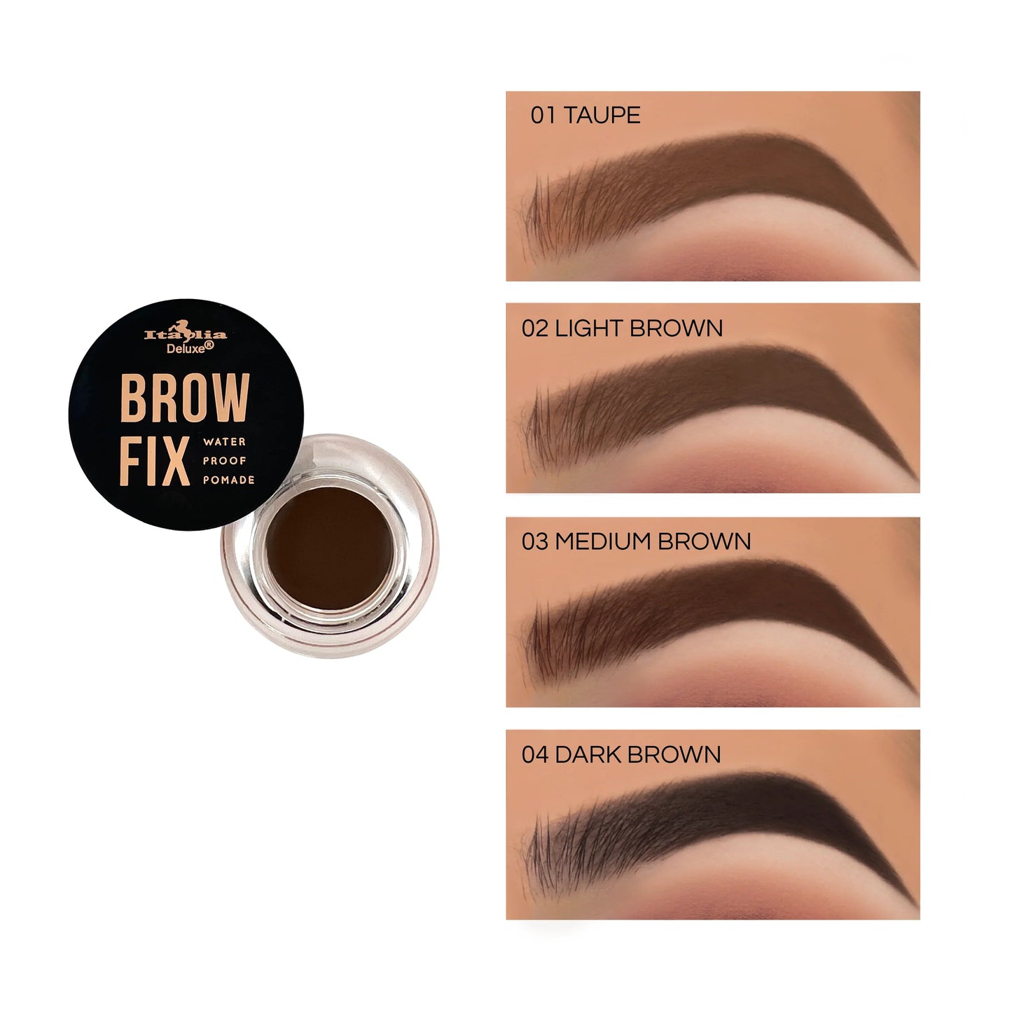 Italia Deluxe Brow Fix Light Brown